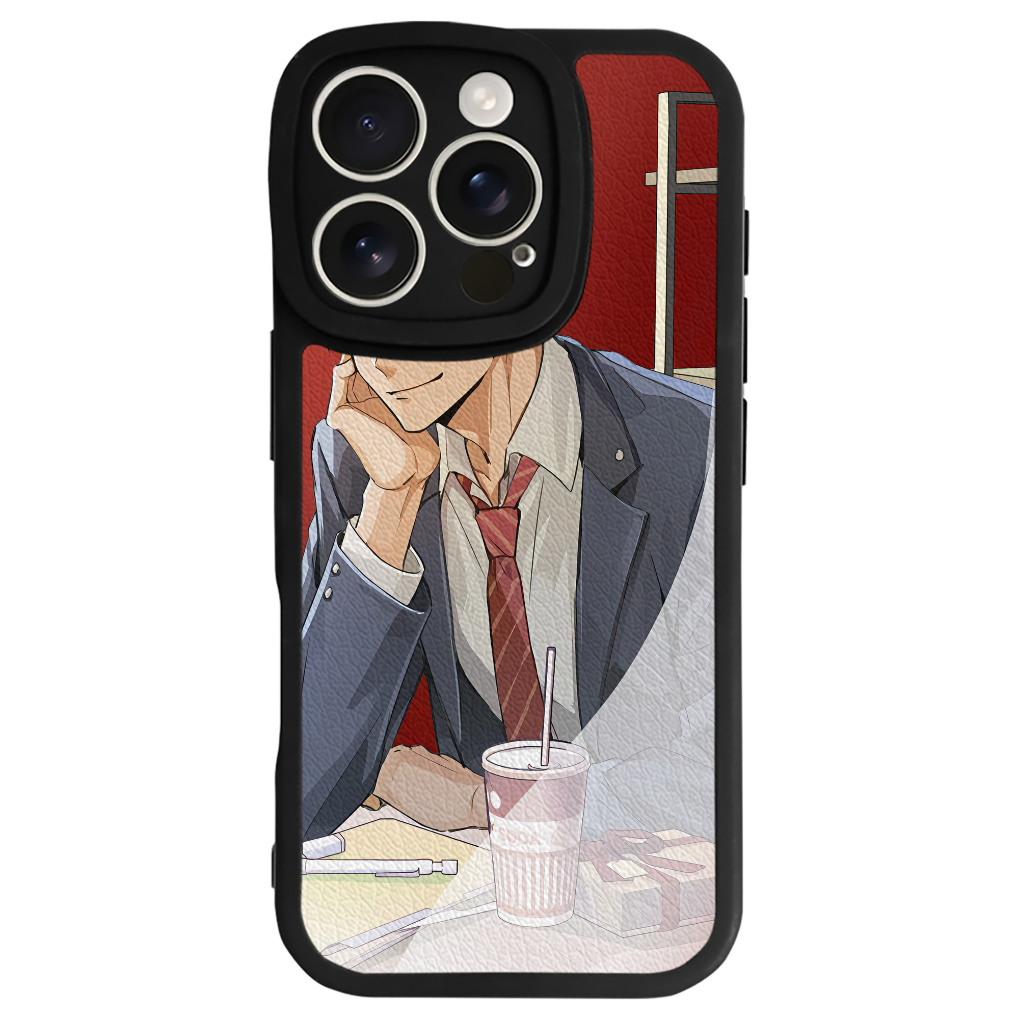 （画像用） ハイキュー!! Haikyu!! 【iPhone 16シリーズ対応】シリコンスマホケース（レザー調） 材質：シリコン
